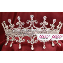 Tiara elegante lujosa de la princesa de la decoración del rhinestone